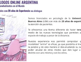 Psicologos Online Argentina