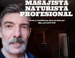 Masajista Masculino Naturista Profesional